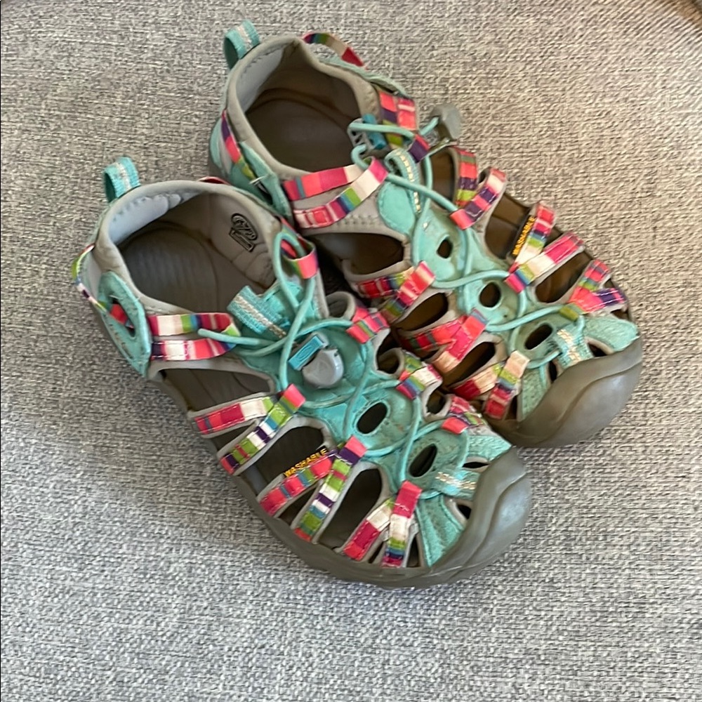 Keen Blue and Pink Sport Sandals with Closed Toe